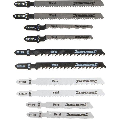 Lame per seghetto alternativo Silverline 10 pezzi legno metallo