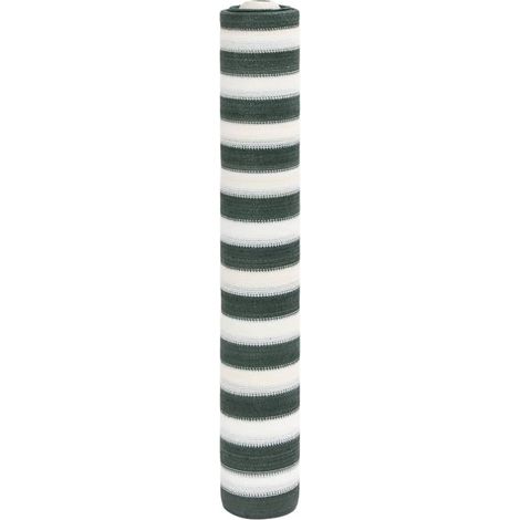 Zaunblende Grün und Weiß 1,5x10 m HDPE 195 g/m²