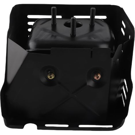 Silencieux groupe electrogene avec tuyau echappement et joints pour GX340 GX390 182F 188F moteur essence fer noir 19x17x13cm 1 jeu (1/5)