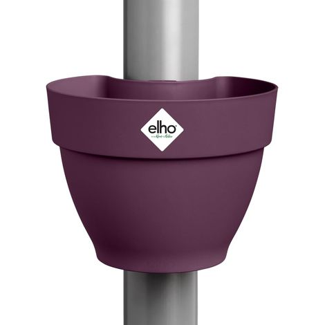 Elho Vibia Campana Drainpipe Clicker 22 Porpora acero Vaso Rotondo (1/5)