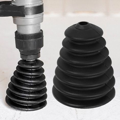 3er-Pack flexible und robuste Staubschutzkappen aus Gummi für elektrische Schlagbohrmaschinen (6–16 mm Bohrer), Schwarz (1/5)