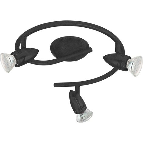 Emplacement monté en surface Magnum-Led Noir à 3 lumières - 780445