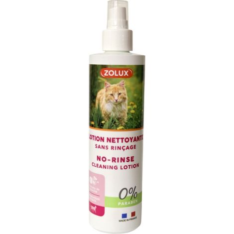 Lotion nettoyante sans rinçage 250 ml, pour chat - zolux (1/4)