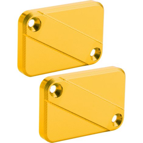 2pcs Bouchon Réservoir Liquide de Frein Avant en Aluminium Doré Compatible Yamaha Tricity 125 155 Couvercle de Maître-Cylindre (1/5)