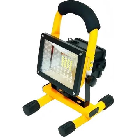 Projecteur LED rechargeable 30 W, 3 modes d'éclairage, portable, intérieur/extérieur (1/5)