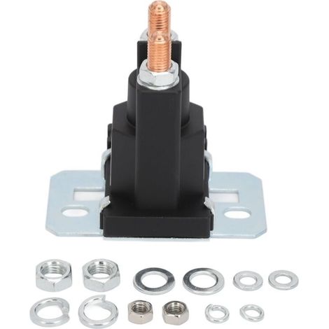 Relé de arranque de 200 A con terminales de latón ABS para cortacéspedes y carretillas elevadoras de 12 V. (1/5)