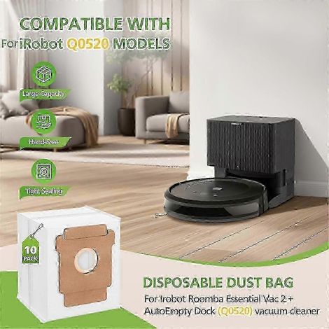 Bolsas de repuesto de tela no tejida para aspiradora robot Essential Vac 2 Q0520 Edición 0620 (1/4)