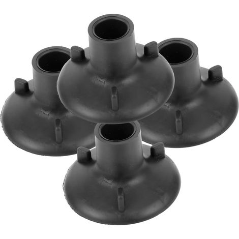 de 4 pieds de chaise de douche antidérapants en caoutchouc (1/5)
