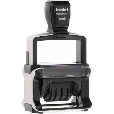 Trodat Datario Autoinchiostrante Professional 5460/Farm Per Farmacie Acciaio Inox 56x33 Mm Nero (1/4)