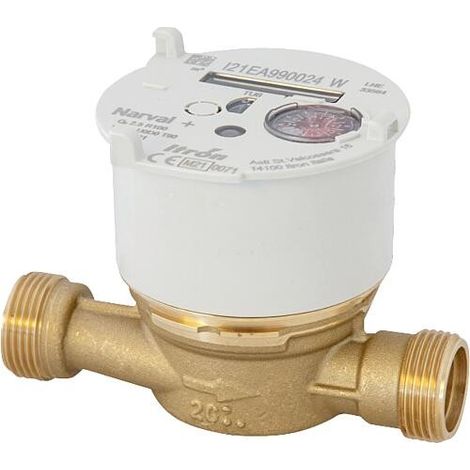 Compteur d'eau Narval+ combiné eau chaude/eau froide, DN 20 Longueur 130 mm, MID (1/2)
