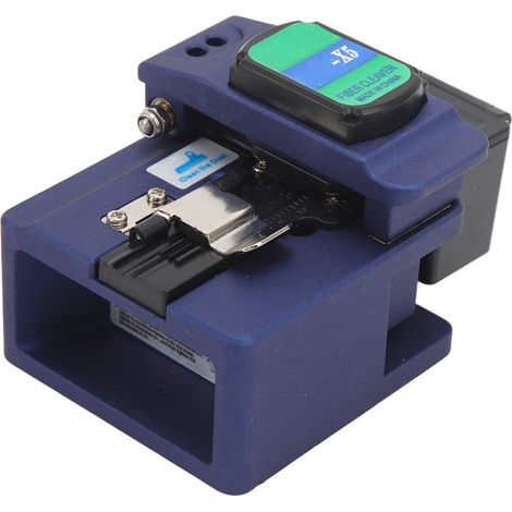 Coupe-fibre optique AUA-X5, coupe-câble à fibre optique à rétraction automatique, coupe-fibre optique pour épissure à chaud et à froid, universel bleu (1/5)
