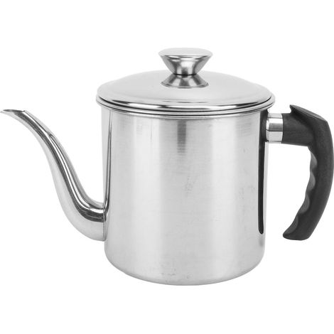 Grease Container with Strainer, 1.4L Stainless Steel Grease Container, Oil Storage Container with Removable Lid and Fine Mesh Filter, S-Shaped Pouring Spout, Ideal for (1/5)