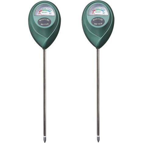 Soil moisture sensor, water monitor, hygrometer for horticulture, agriculture and plants, no batteries required, 2-pack--DTEKGAZ