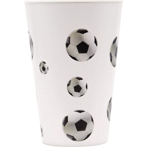 Bicchiere di plastica da 400 ml per festa di compleanno a tema calcio