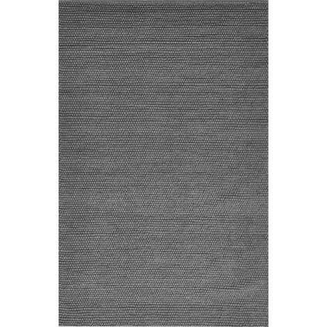 Alfombra de lana forma rectangular alfombra decorativa 200 x 300 cm gris Kordea (1/5)
