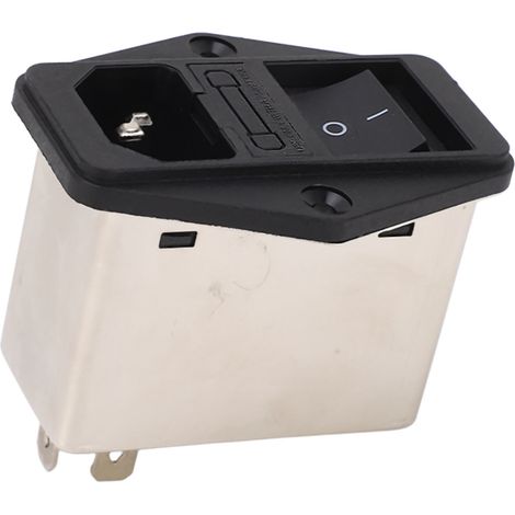 Filtre secteur DBI5-6A de type prise IEC avec fusible et interrupteur à bascule AC115/250V (1/5)
