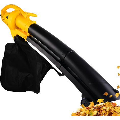 220V Aspirateur Souffleur de Feuilles, Broyeur de Jardin Portable Haute Puissance, 2 en 1 Aspiration et Soufflage (1/5)