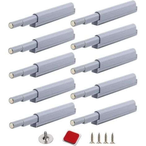Magnetische Push-to-Open-Verschlüsse. Die Türen lassen sich durch einfaches Drücken öffnen und schließen (10 Stück).