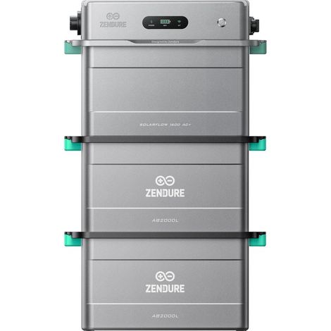 Zendure SolarFlow 1600 AC+ – Balkonkraftwerk mit Speicher, 1600W AC bidirektional, 1,92 kWh Akku, erweiterbar bis 11,52 kWh, Plug & Play, IP65, mit 2xAB2000L