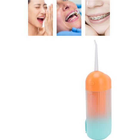 Hydropulseur portable pour usage domestique, nettoyage par impulsions, hydropulseur électrique extractible étanche, orange. (1/5)