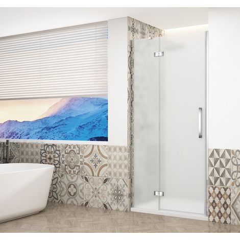 Porte de douche TRINITY CHROME 1000 mm, verre mat, gauche (1/4)