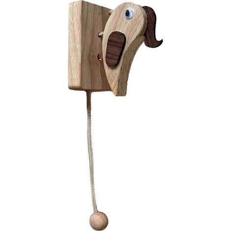 Türklingel aus Holz, Specht-Türklopfer für den Eingangsbereich von Kindertagesstätten (1/5)