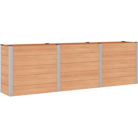 Maison Exclusive - Jardinière surélevée Marron 300 x 50 x 91 cm (1/5)
