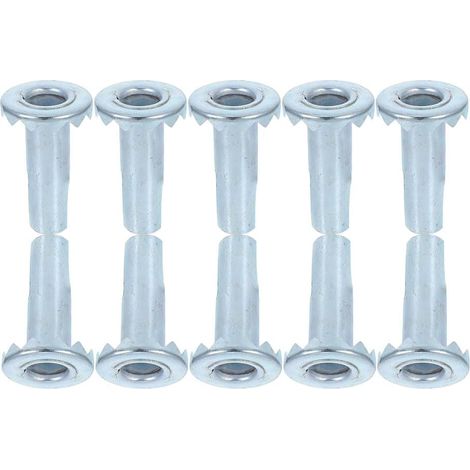 Bagues de roue pour chaise bureau, 40 pièces, en fer argenté