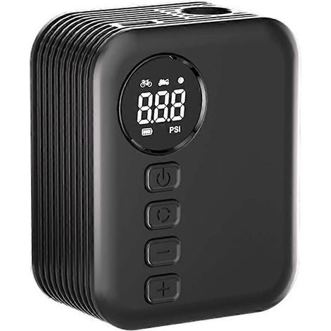 Gonfleur portable miniature numérique exquis, idéal pour VTT, vélo de route, moto et voiture. (1/5)