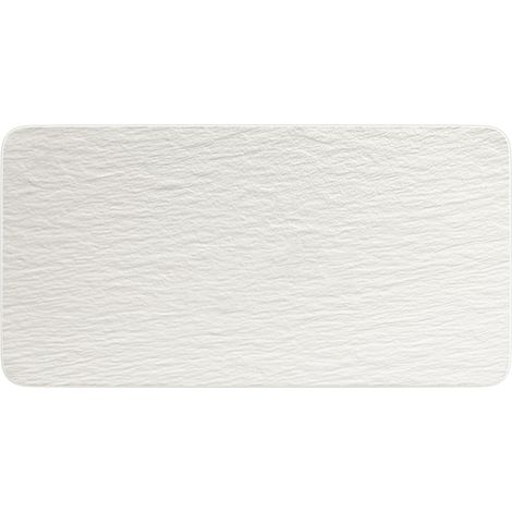 Plat de présentation Blanc pour Viande, Poisson et légumes, Porcelaine, 35X18X1,5CM (1/5)