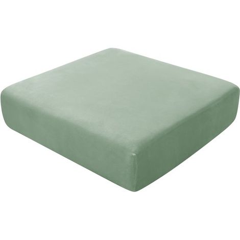Fodera elasticizzata in peluche per cuscino di seduta del divano，Cuscino singolo sostituibile，Lunghezza 65-90 cm，larghezza 65-90 cm，Blu medio (1/5)