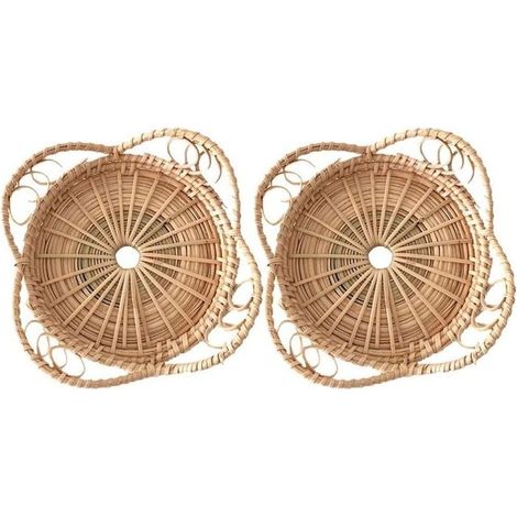Set of 2 below of glass woven for office, the indoor, below of glass ... (1/4)