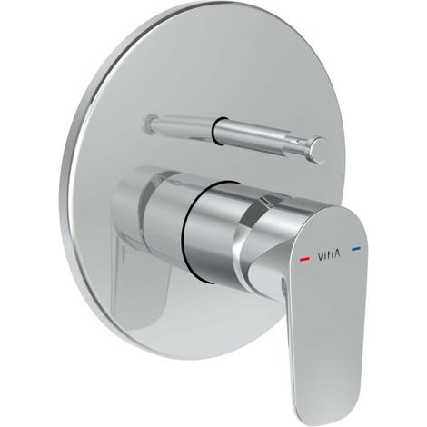 VITRA A43228EXP Mitigeur monotrou baignoire-douche avec levier. Flow Soft