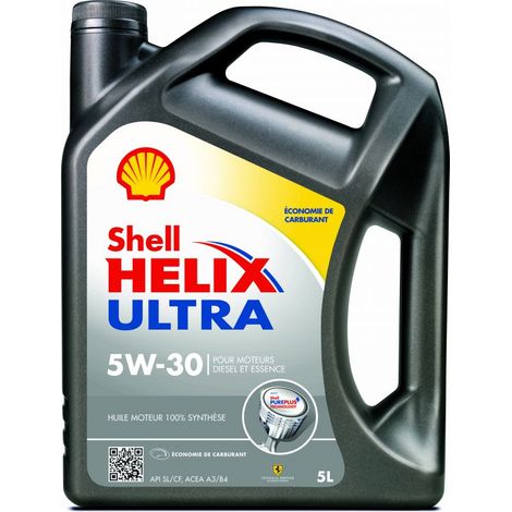 Shell Helix Ultra 5W30 5L Huile Moteur Essence et Diesel (1/2)
