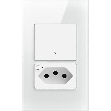 Tuya WLAN-Smart-Schalter (brasilianischer Stecker erforderlich) - Einfacher Schalter - Sprachsteuerung möglich - Intelligenter Stecker (brasilianischer Stecker) (1/5)
