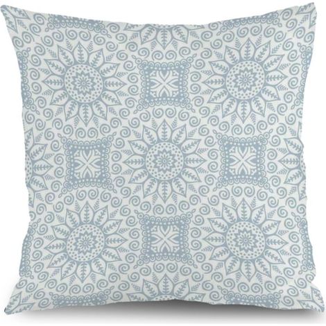 Housse de coussin floral été, décoration salon élégant,45×45cm (1/5)