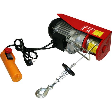 Varan Motors - var-PA600M 600KG MONTACARICHI ELETTRICO MONTACARICHI OFFICINA MOTORE 230V 1200W CAVO 12M CARICHI PESANTI
