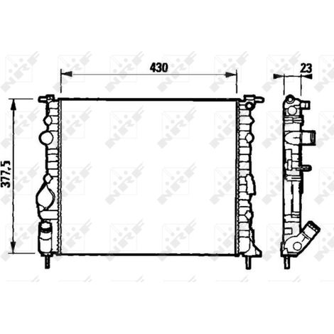 Radiateur, refroidissement du moteur NRF 58192 NISSAN 2140000QAV 7700314382