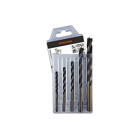 Projahn  Set di punte per legno  con 3 taglienti  5 pezzi