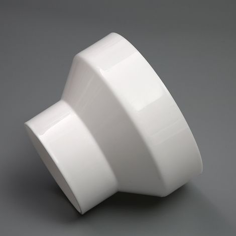 Adapter für 150-100 mm Rundrohr, ABS-Rohrreduzierstück für Abluftventilatoren, Lüftungsrohrreduzierstück (1/5)