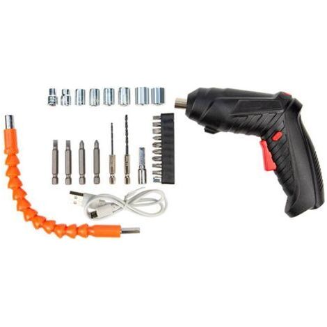 Ensemble de tournevis électrique rechargeable et accessoires