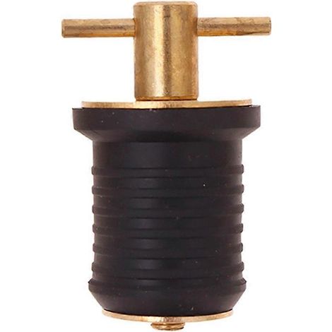 Bouchon de vidange à poignée en T pour bateau, poignée en laiton et acier, accessoires de bateau, bouchons en caoutchouc marin 25 mm (1/5)