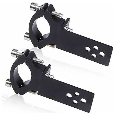 2PCS Support de Montage de Lumière,Biqing Universel Moto Support de Phare de Fixation Ampoule de Brouillard de Montage Bull Bar Bumper Support de Lampe D'aluminium Diamètre 22mm-36mm (1/5)
