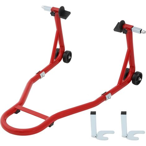 Béquille Moto pour Roue Arrière, Capacité de Charge 550 kg, Bras Réglable en Acier, Lève-moto Fourche en Forme de U + L,Support Béquille de Moto pour Réparation et Entretien à Domicile (1/5)
