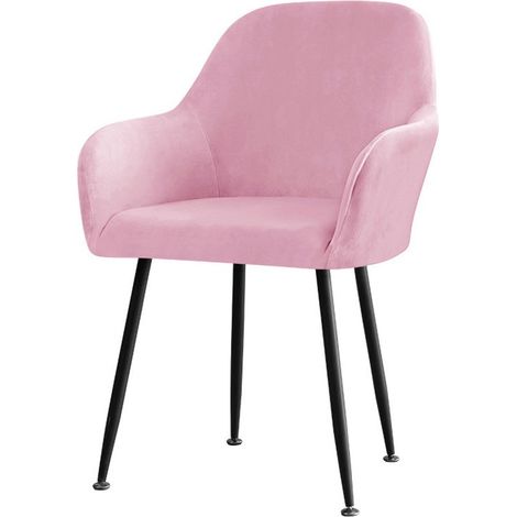 Fundas para sillas, Fundas de forro polar de zorro plateado, Fundas elásticas para sillas, Fundas para sillas de comedor, Rosa, 1 pieza (1/5)