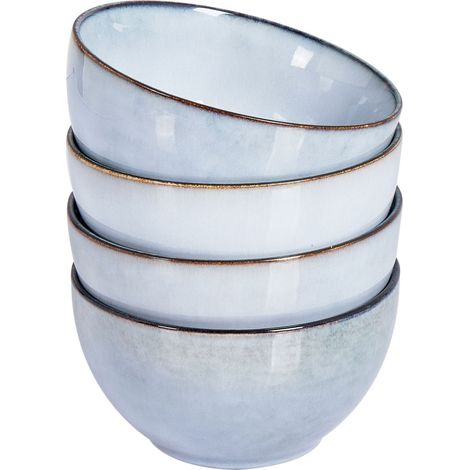 Schüssel 4er Set JUNIPER Steinzeug Hellblau (1/5)