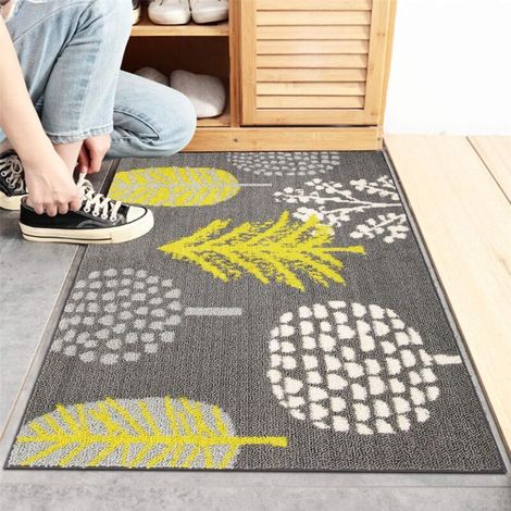 Tapis d'entrée intérieur Paillassons extérieurs Tapis d'entrée 60x90cm Paillasson antidérapant Cuisine Salle de bain Couloirs