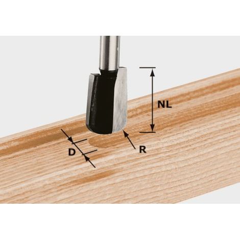490981 Festool Fresa per canalina di scolo HW S8 R5 (1/3)