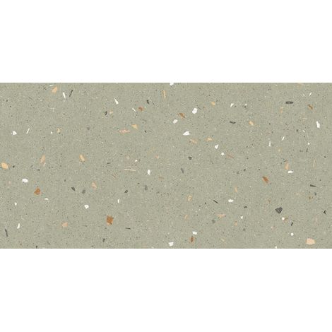 Carrelage sol / mur effet terrazzo 60x120 cm Croccante-R Menta (vendu par boite de 1,44m2) (1/3)