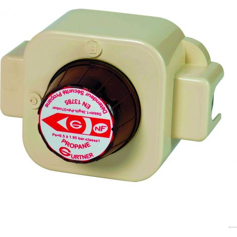Gurtner – Détendeur gaz propane 8 kg/h 37 mbar – Mâle 20x150 – Sécurité intégrée avec coupure débit – Installation après détente - 37mbar (1/4)